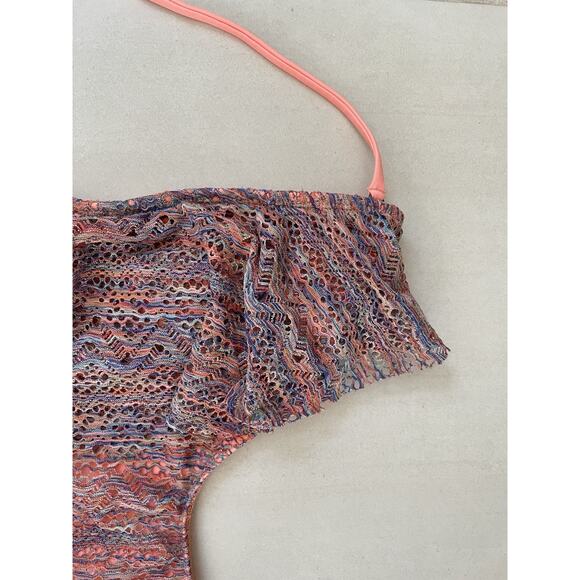 Hobie One Piece Swimsuit Monokini Multicolor Print Swimwear - Picture 3 of 11